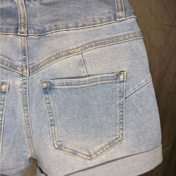 Forever 21 High Waist Light Blue Shorts - Picture 5 of 6